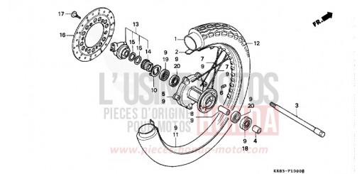 ROUE AVANT CA125T de 1996